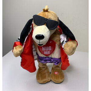 Gemmy Flirty Flashers Animated Dog PAPAS GOT A BRAND NEW BAG Valentine’s Day